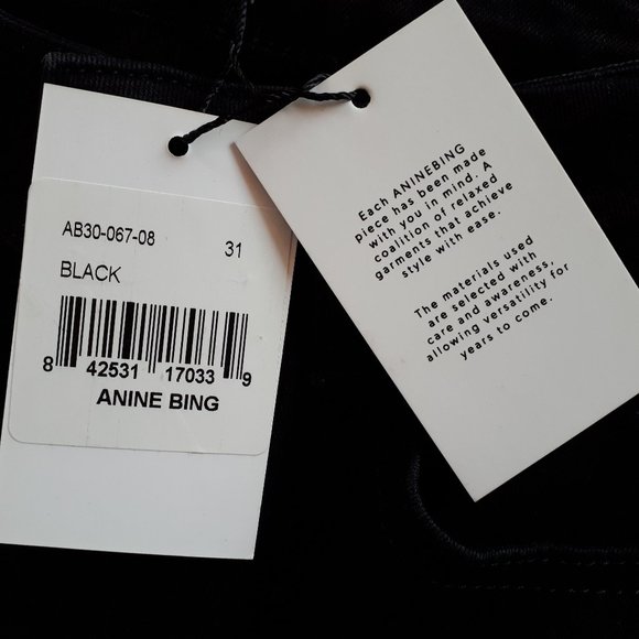 Anine Bing Brodie Distressed Mid-Rise Skinny Jeans - Picture 8 of 8